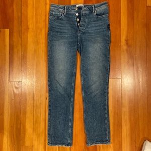 Paige Cindy Jeans, high-rise straight in Skysong